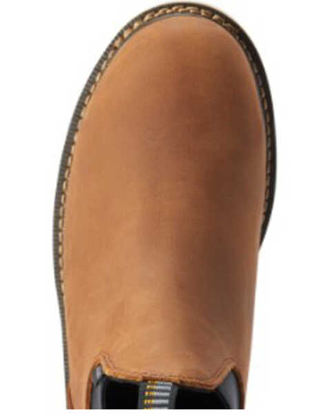 Image #4 - Ariat Women's Rebar Wedge Chelsea H20 Pull On Work Boots - Composite Toe , Brown, hi-res