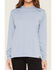 Image #3 - Ariat Women's Rebar Sunblocker Hooded Long Sleeve T-Shirt, Blue, hi-res