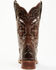 Image #5 - Laredo Women's Underlay Performance Western Boots - Broad Square Toe , Chocolate, hi-res