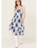 Image #1 - Wrangler Retro Women's Paisley Print Midi Dress , Light Blue, hi-res