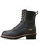 Image #2 - Ariat Men's 8" Logger Shock Shield Waterproof Work Boots - Soft Toe, Black, hi-res