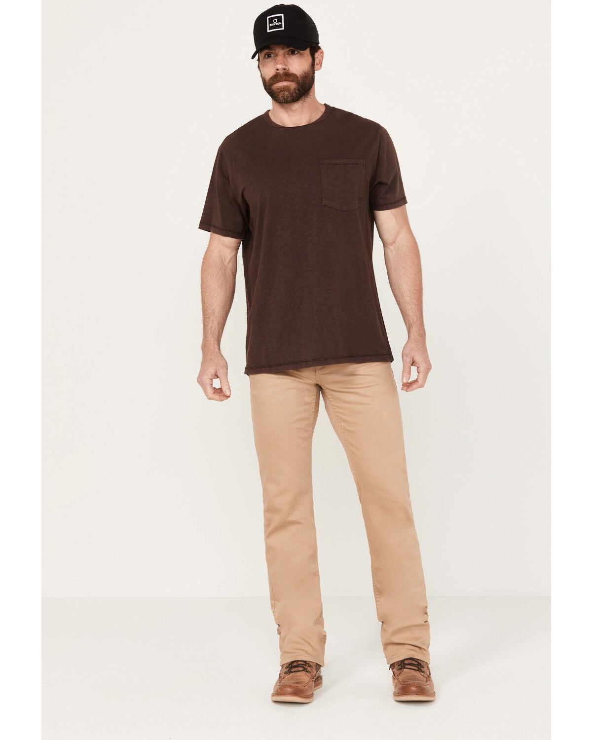 Cody James Men's Dalton Wash Jackson Slim Straight Stretch Denim Jeans, Tan, hi-res