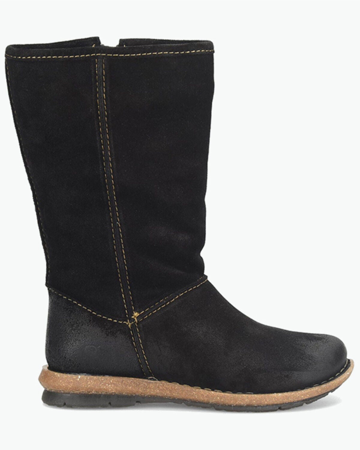 Image #2 - Born Women's Salee Mid Calf Boots - Round Toe, Black, hi-res