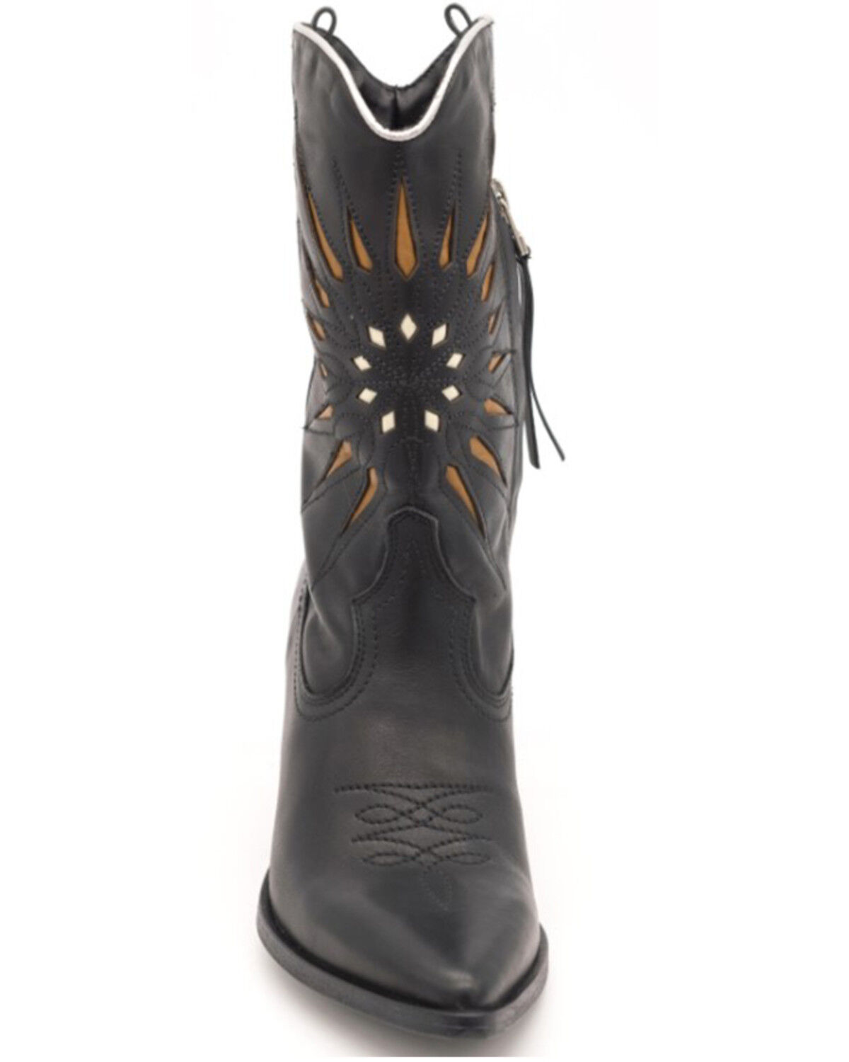 Image #4 - Golo Women's Contrasting Sun Western Boots - Round Toe, Black, hi-res