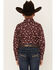Image #4 - Cody James Boys' Paisley Print Long Sleeve Snap Western Shirt, Burgundy, hi-res
