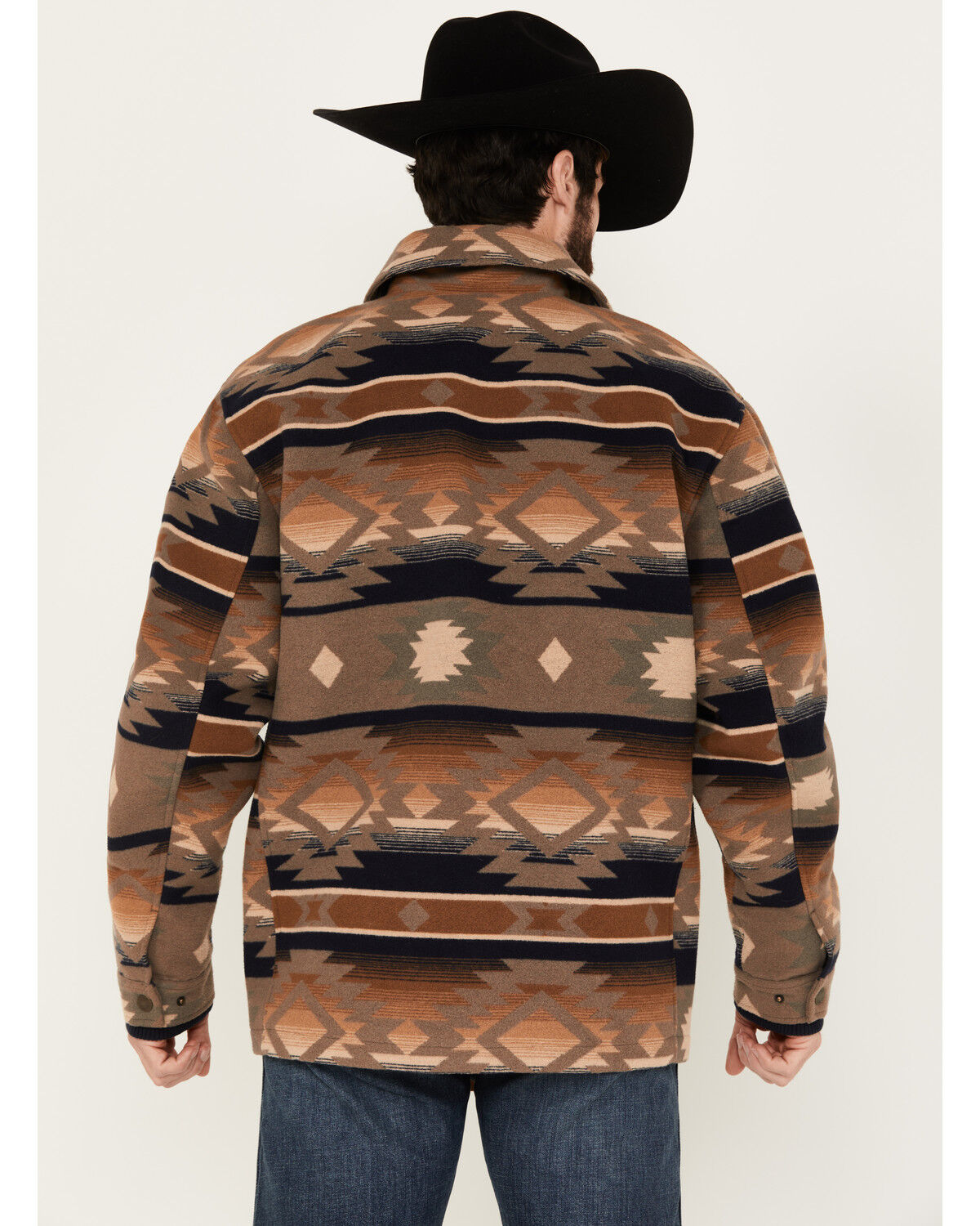 Image #4 - Cinch Men's Southwestern Print Snap Jacket, Multi, hi-res