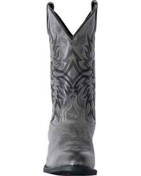 Image #4 - Laredo Men's Harding Waxy Leather Western Boots - Medium Toe, Grey, hi-res