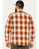 Pendleton Men's Beach Shack Plaid Print Long Sleeve Button-Down Western Shirt, Red, hi-res