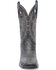 Image #3 - Corral Men's Distressed Cut Out Western Boots - Broad Square Toe, Black, hi-res