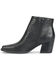 Image #4 - Born Women's Aiken Snakeskin Print Booties - Snip Toe, Black, hi-res