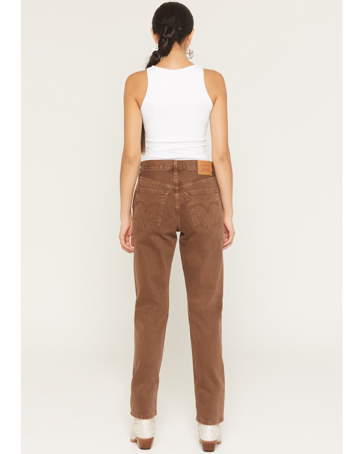 Image #3 - Levi's Women's 501 High Rise Lariat Luck Straight Denim Jeans, Multi, hi-res