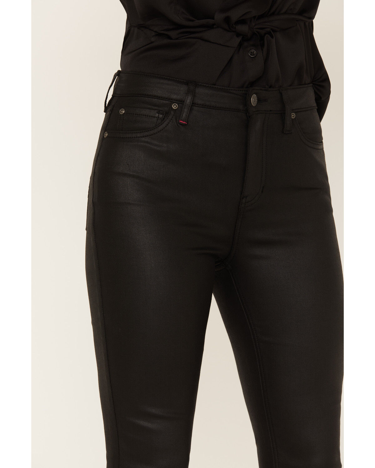 Image #2 - Idyllwind Women's Jayme Coated High Risin Bootcut Jeans, Black, hi-res