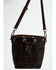 Image #3 - Shyanne Women's Palmer Tooled Leather Crossbody Bucket Bag, Brown, hi-res