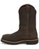 Image #3 - Justin Men's 11" Billings USA Waterproof Pull-On Work Boots - Steel Toe, Dark Brown, hi-res