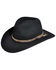 Image #1 - Wind River by Bailey Men's Switchback Felt Western Fashion Hat, Black, hi-res