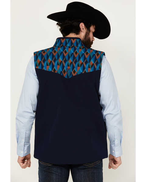 Image #4 - RANK 45® Men's Ranbull Softshell Vest , Medium Blue, hi-res