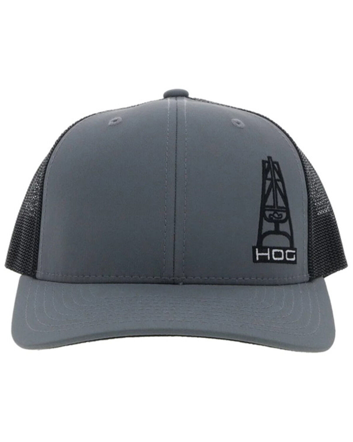 Image #3 - Hooey Men's Hog Logo Trucker Cap, Black/grey, hi-res