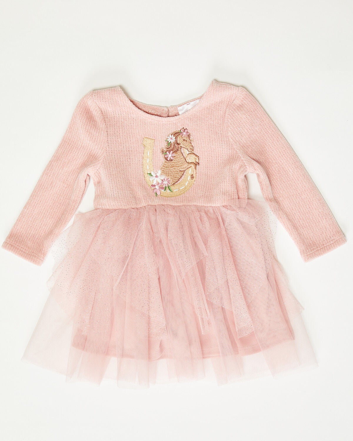 Image #1 - Sugar California Infant Girls' Horse Applique Tutu Dress, Blush, hi-res