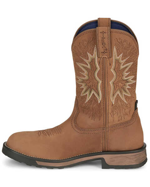 Image #3 - Tony Lama Men's Boom Saddle Cowhide Pull On Western Work Boots - Composite Toe , Tan, hi-res