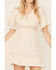 Image #3 - Wishlist Women's Solid Lace Trim Mini Dress, Off White, hi-res