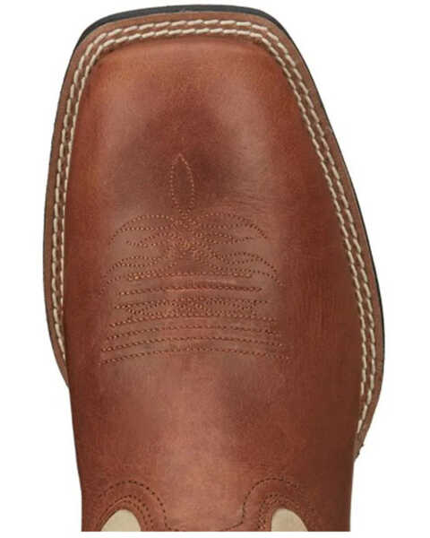 Image #6 - Justin Men's Canter Western Boots - Broad Square Toe, Brown, hi-res