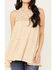 Miss Me Women's Crochet Sleeveless Top, Beige, hi-res