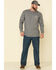 Image #3 - Carhartt Men's FR Midweight Signature Logo Long Sleeve Work Shirt, Grey, hi-res