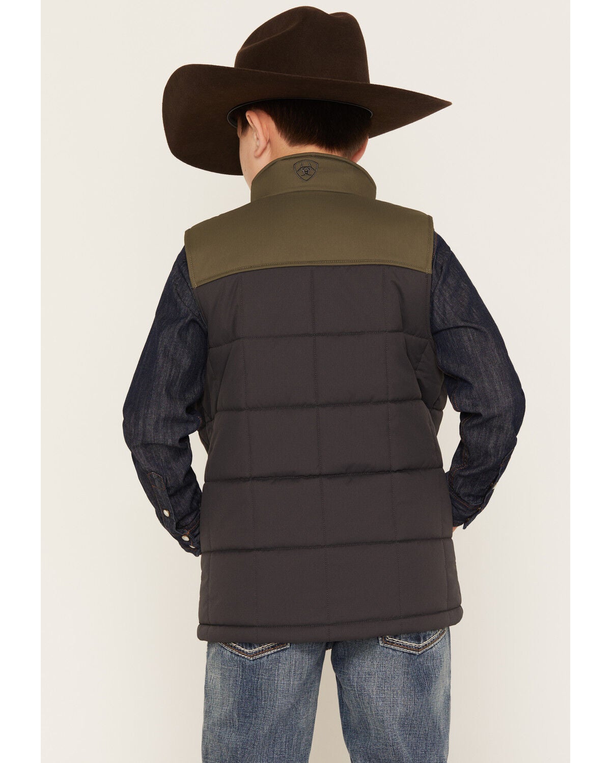 Image #4 - Ariat Boys' Crius Insulated Vest, Multi, hi-res