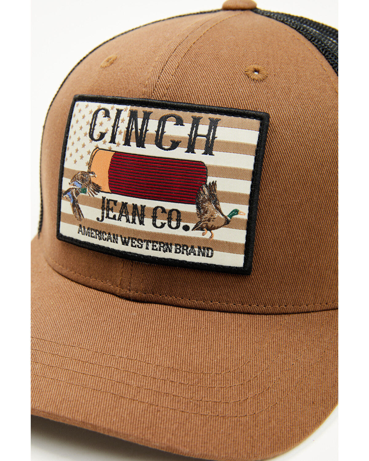 Image #2 - Cinch Men's Logo Patch Ball Cap, Brown, hi-res