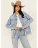 Image #2 - Cleo + Wolf Women's Lindon Light Wash Denim Shacket, Light Wash, hi-res