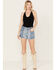 Image #1 - Ariat Women's Jazmine 3" Shorts, Medium Wash, hi-res