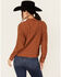 Image #4 - Evergreen Women's Solid Long Sleeve Button-Down Western Shirt, Caramel, hi-res