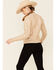 Rock & Roll Denim Women's Metallic Cable Knit Sweater  , Gold, hi-res