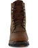 Image #4 - Cody James Men's 8" Mustang Waterproof Lace-Up Kiltie Work Boots - Square Toe, Brown, hi-res
