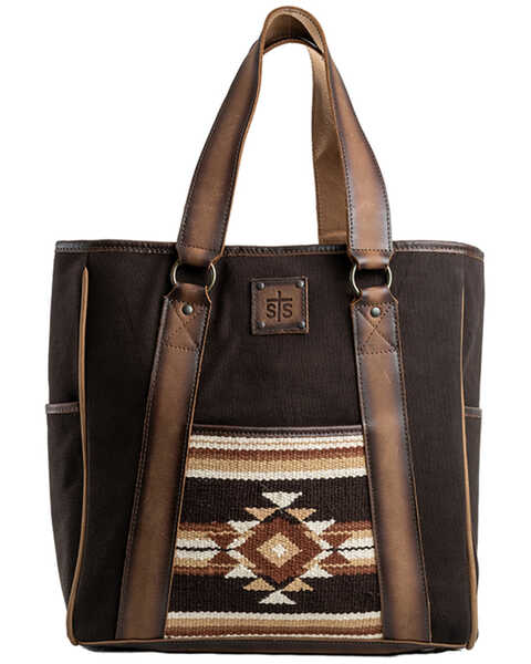 STS Ranchwear By Carroll Women's Sioux Falls Southwestern Tote Bag, Brown, hi-res