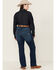 Image #3 - Ariat Women's Dark Wash Ariana Mid Rise Bootcut Stretch Denim Jeans - Plus, Dark Wash, hi-res