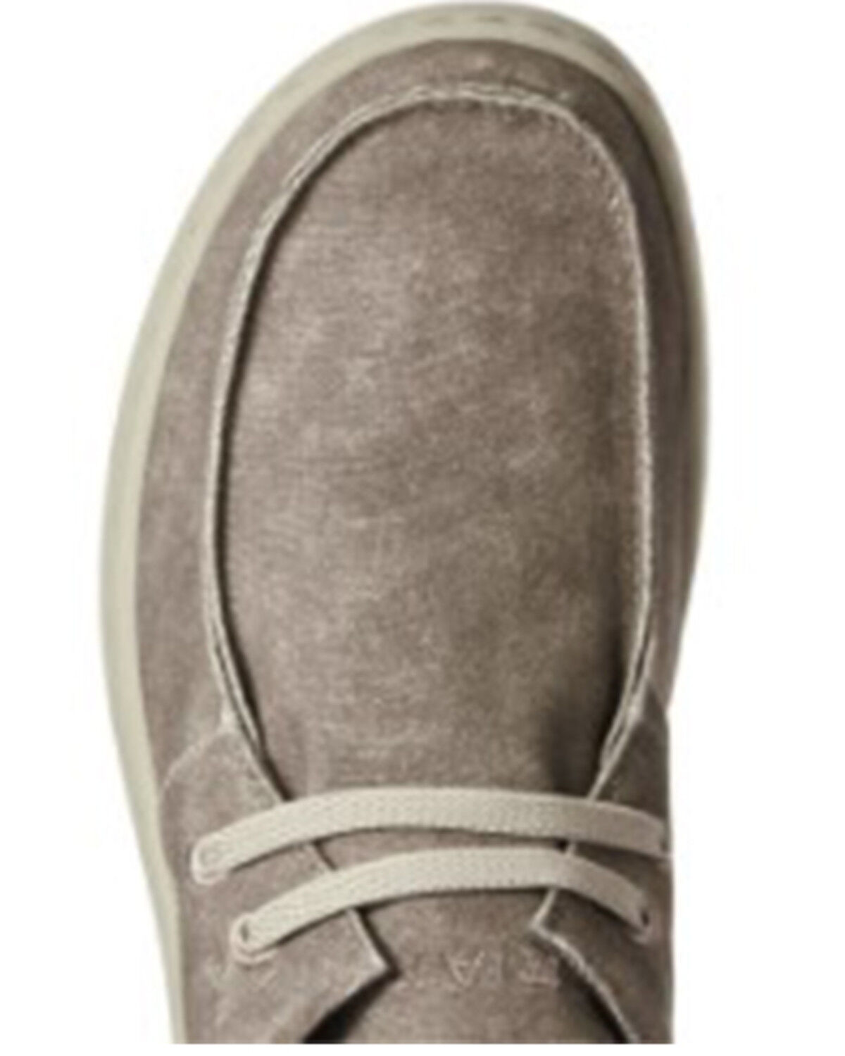 Image #4 - Ariat Men's Brown Canvas Casual Stretch Shoes - Moc Toe, Brown, hi-res