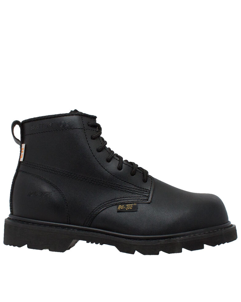Ad Tec Men's 6" Lace-Up Work Boots - Composite Toe, Black, hi-res