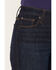 Image #2 - Haddad Women's Deep Ocean Dark Wash Bella Trouser Flare Stretch Denim Jeans, Dark Wash, hi-res