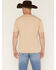 Image #4 - Cowboy Up Men's By The Horns Short Sleeve Graphic T-Shirt, Sand, hi-res
