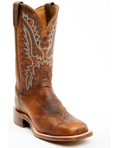 Image #1 - Justin Women's Peyton Western Boots - Broad Square Toe , Brown, hi-res