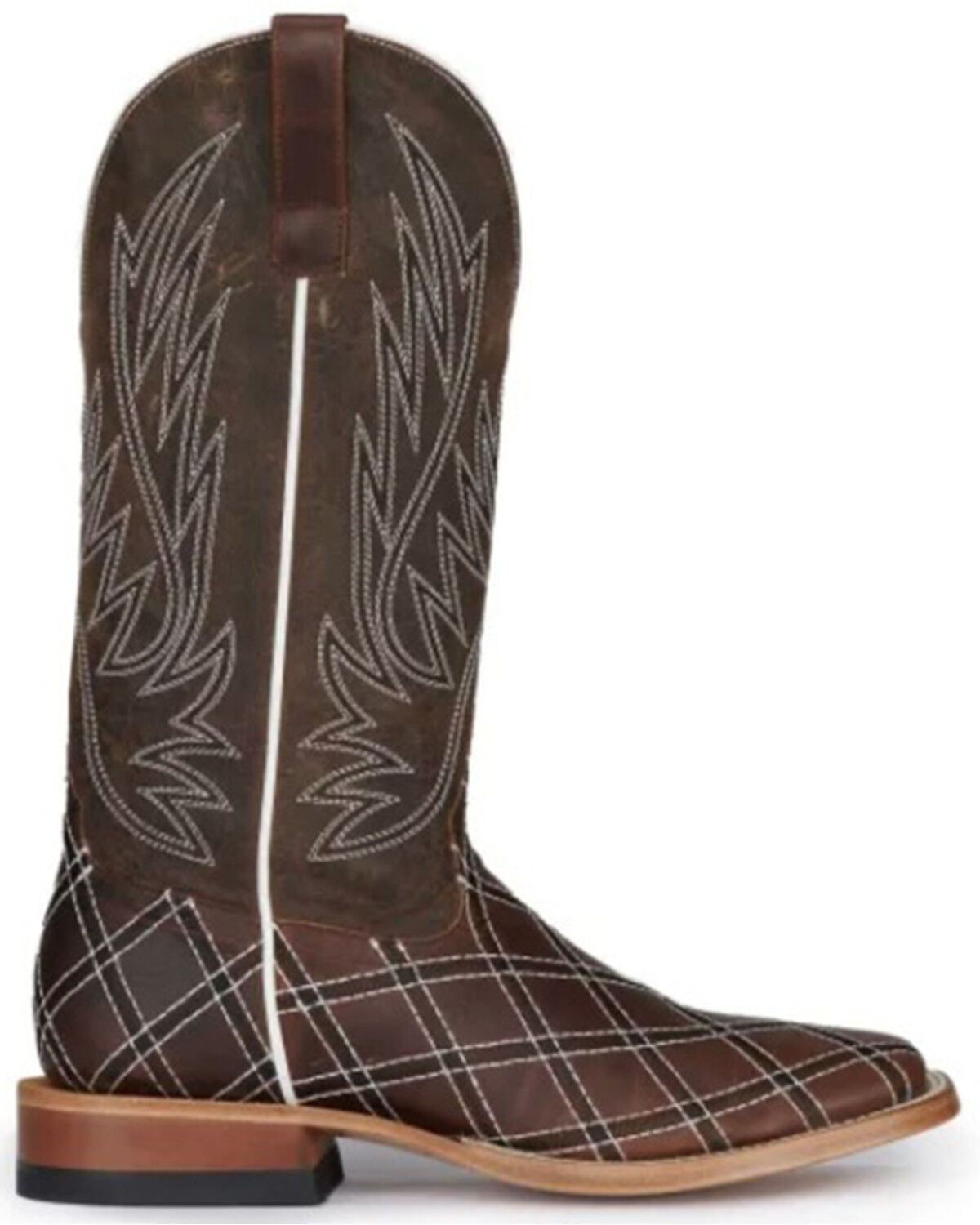Image #2 - Horse Power Men's Sabotage Western Boots - Square Toe, Brown, hi-res