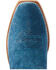 Image #4 - Ariat Men's Futurity Showman Roughout Western Boots - Square Toe, Navy, hi-res