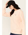 Image #2 - Carhartt Women's Relaxed Fit Midweight Crew Neck Sweatshirt , Peach, hi-res