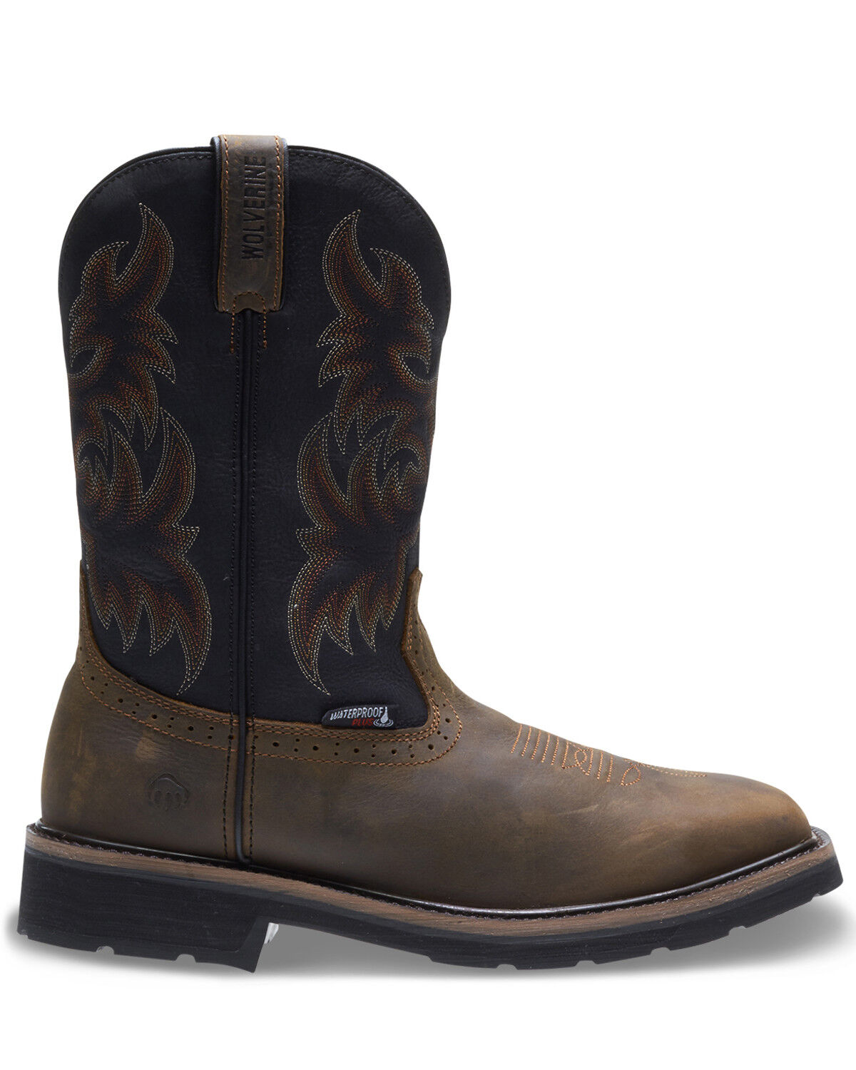 Image #2 - Wolverine Men's Rancher Waterproof Wellington Work Boots - Steel Toe, Brown, hi-res