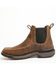 Image #3 - Phantom Rider Men's 6" Romeo Pull-On Ankle Boots - Moc Toe, Brown, hi-res