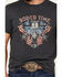 Image #3 - Panhandle Men's Dale Brisby Rodeo Time Short Sleeve T-Shirt, Charcoal, hi-res