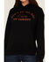 Image #2 - Goodie Two Sleeves Women's Don't Be All Hat & No Cowboy Black Graphic Hoodie, , hi-res