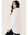 Image #4 - Blue B Women's Solid Rhinestone Long Sleeve Button-Down Shirt, White, hi-res