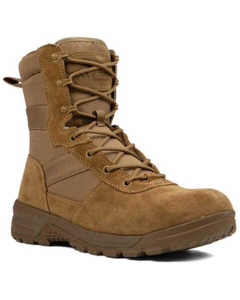 Belleville Men's 8" Spear Point Lightweight Hot Weather Tactical Boots - Soft Toe , Coyote, hi-res